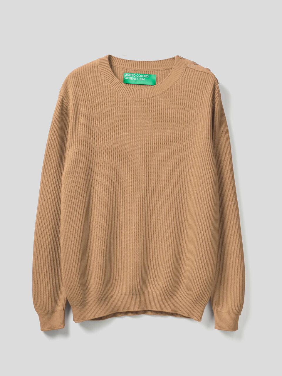 Pullover mit Knöpfen an der Schulter Herren image number 1