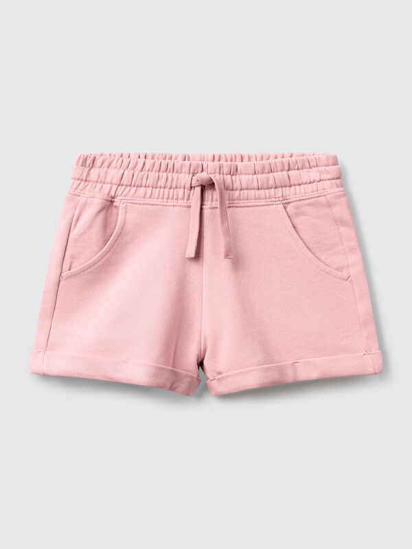 Shorts aus 100 % Baumwollfleece Mädchen