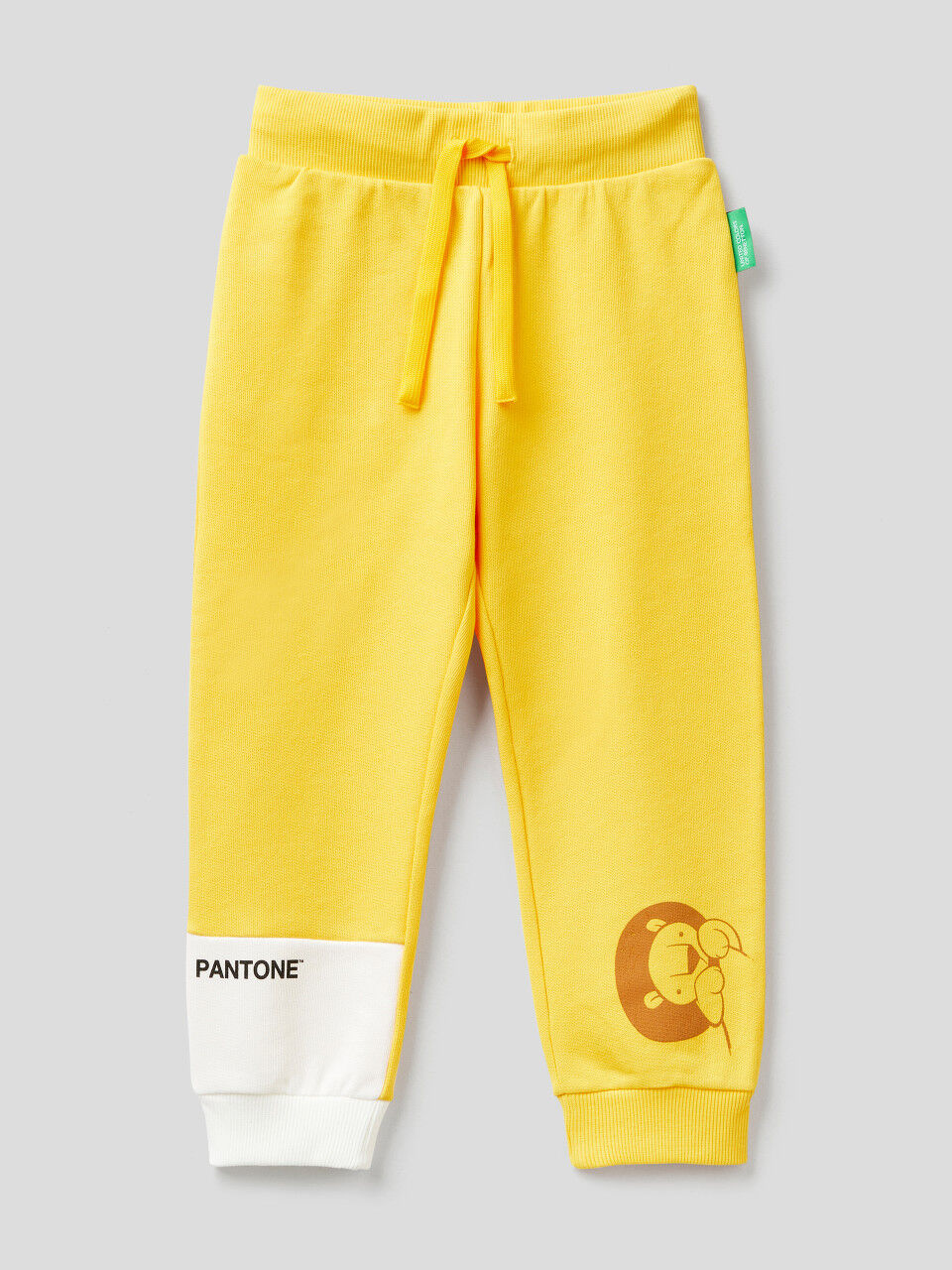 Hose aus Sweatstoff in Gelb BenettonxPantone™