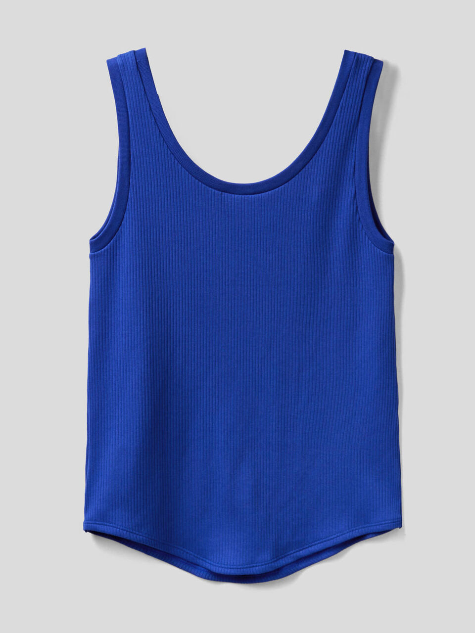 Geripptes Tank-Top mit breiten Trägern image number 2