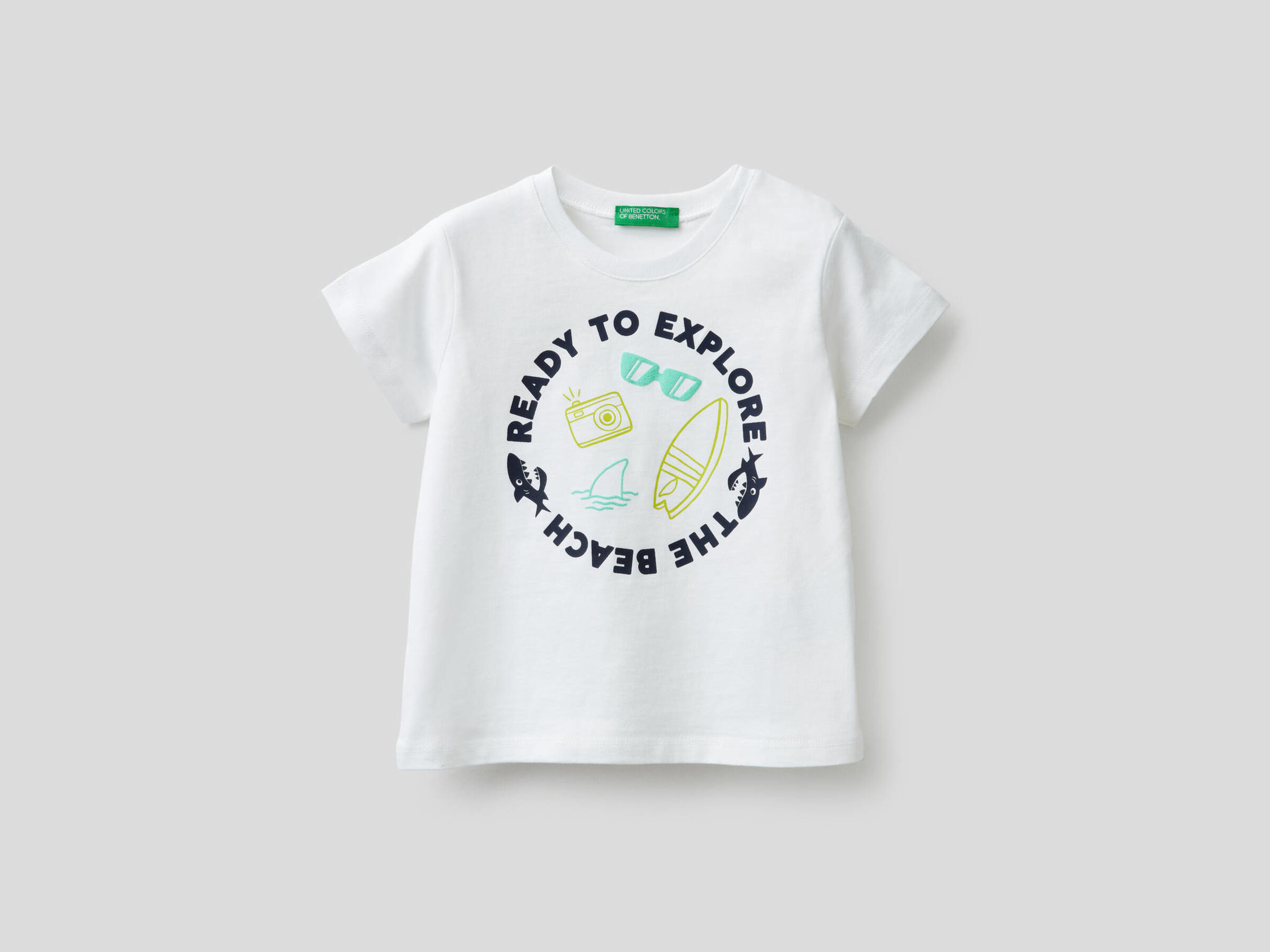 T-Shirt aus 100% Baumwolle mit Print image number null