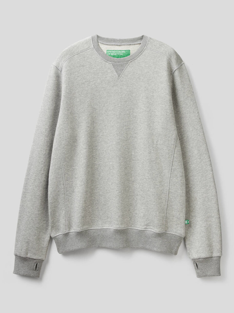 Sweatshirt mit Denim-Effekt und Rundausschnitt image number 1