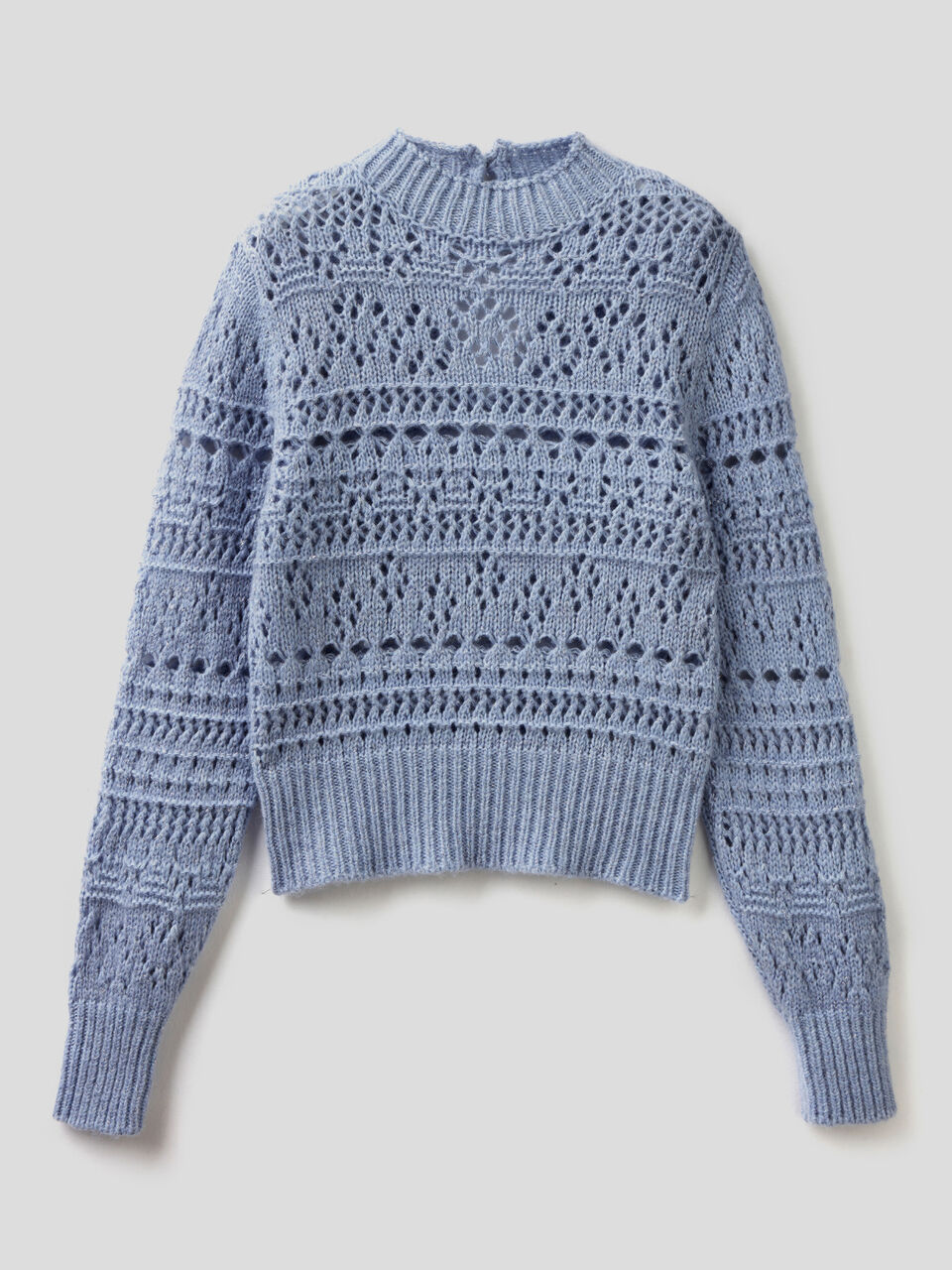 Pullover mit Verarbeitung im Lochmuster image number 1