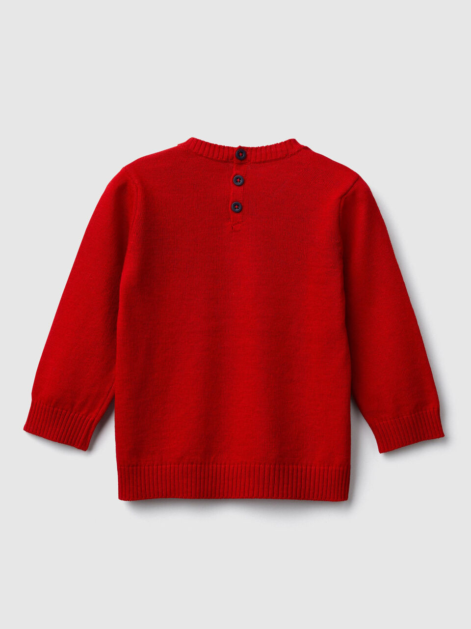 Pullover mit Intarsienarbeit und Schriftzug image number 2