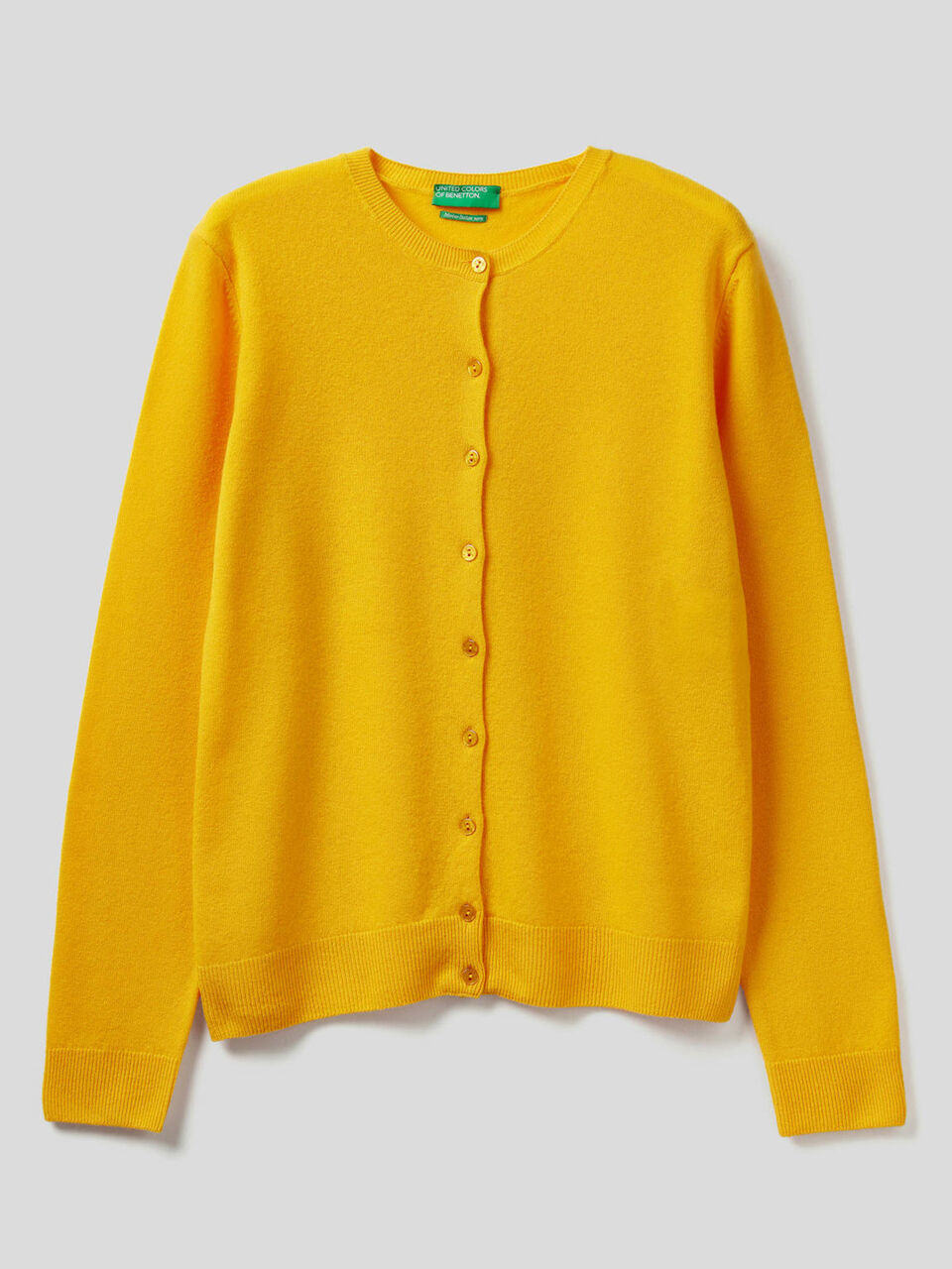 Strickjacke aus reiner Schurwolle mit Rundausschnitt image number 1