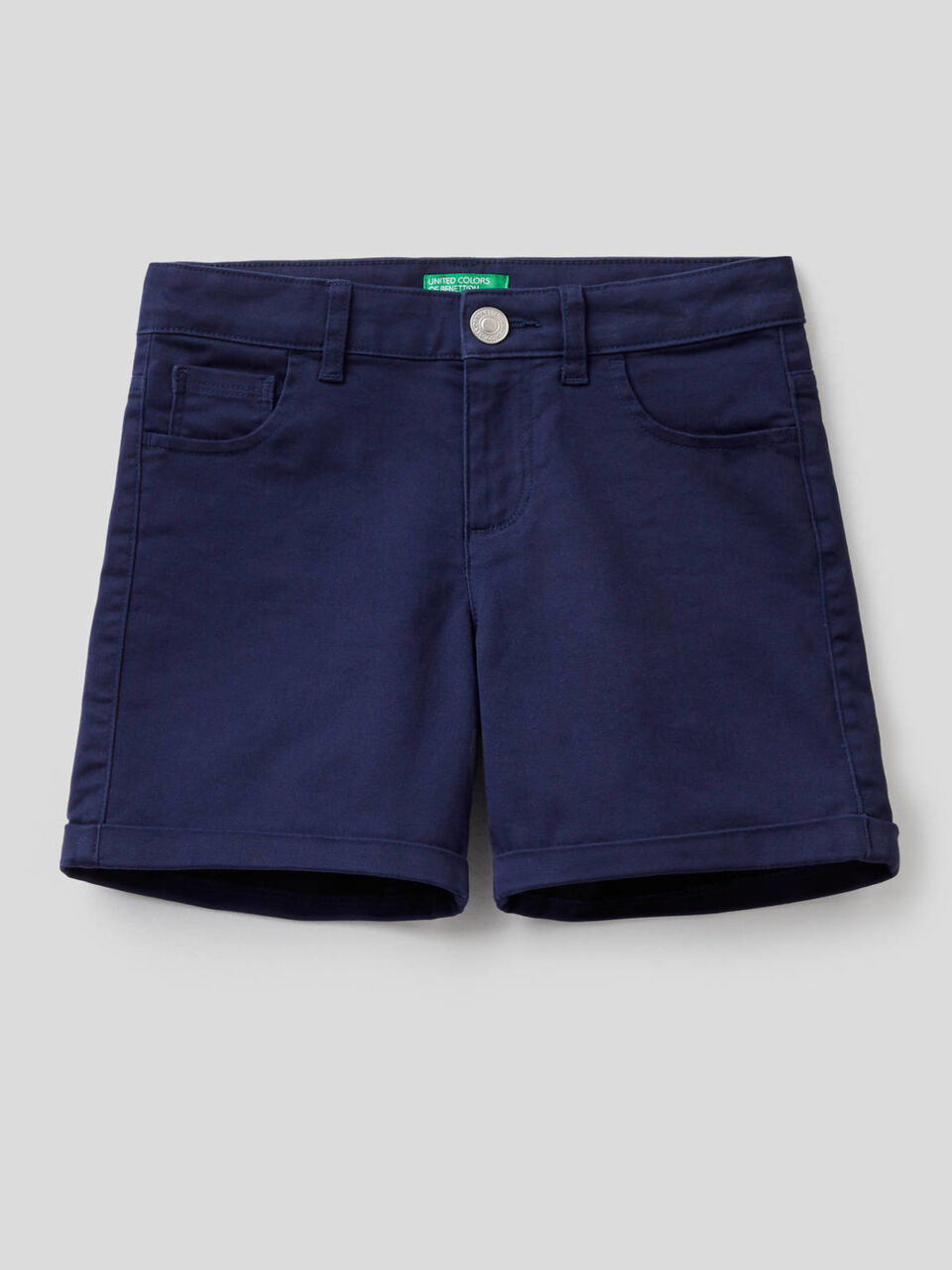 Einfarbige Five-Pocket-Shorts image number 1