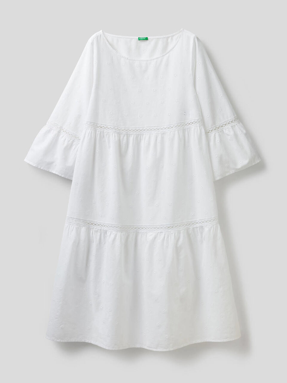 Kleid aus Lochspitze in reiner Baumwolle image number 1
