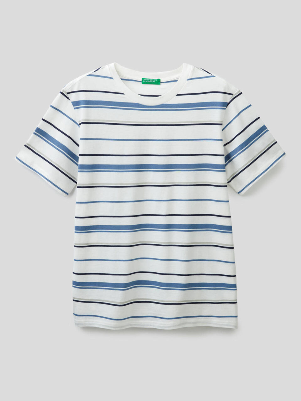 T-Shirt aus 100% Baumwolle mit Streifen image number 1