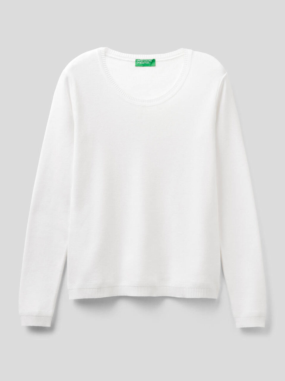 Pullover aus reiner Baumwolle mit Rundausschnitt image number 1