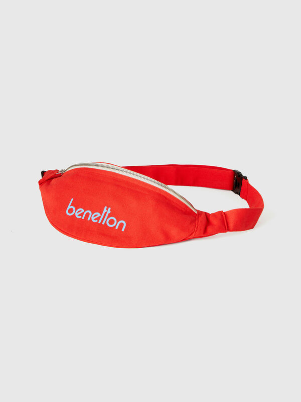 Gürteltasche in Rot aus reiner Baumwolle