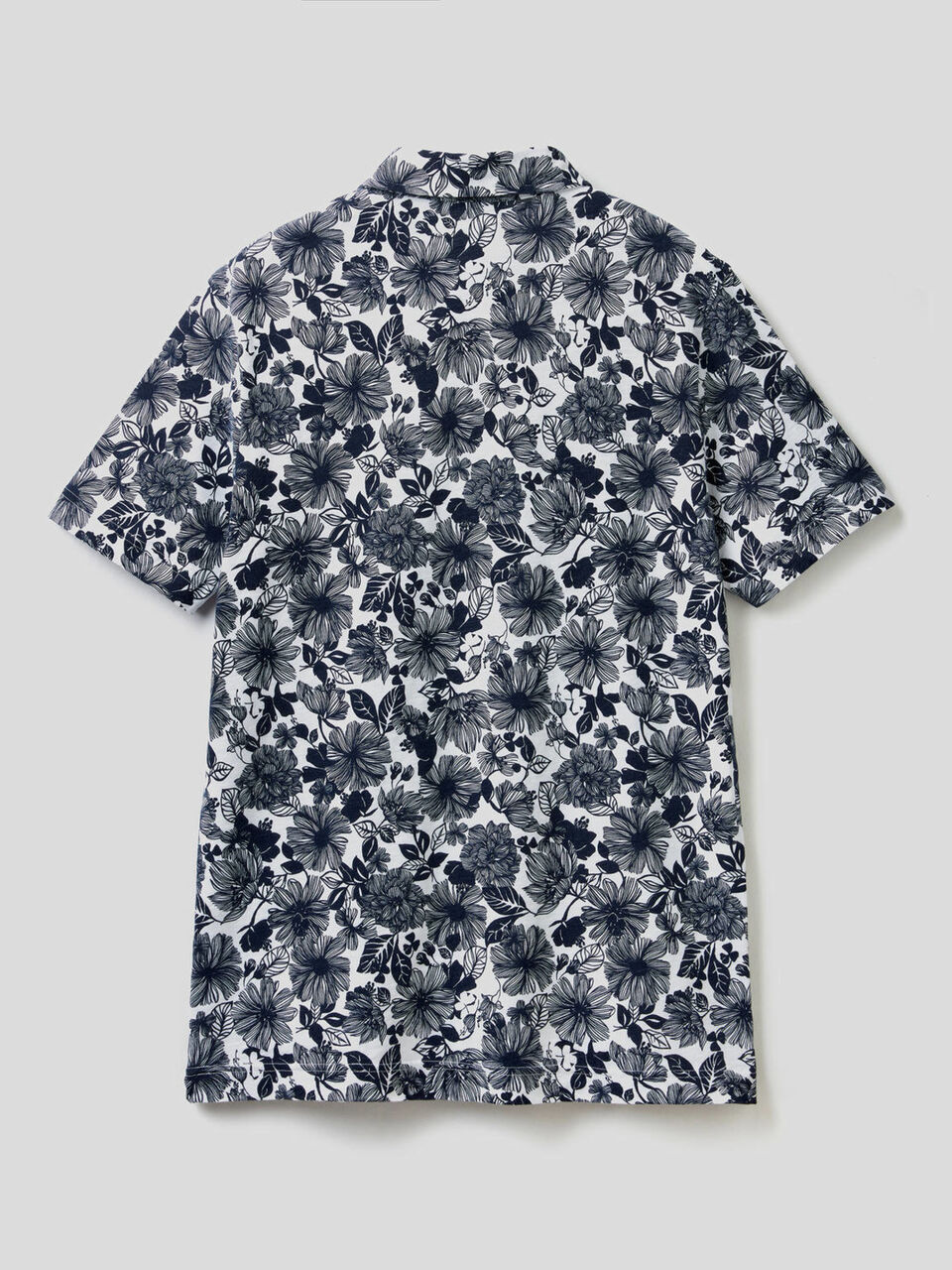 Gemustertes Poloshirt 100% Baumwolle image number 2