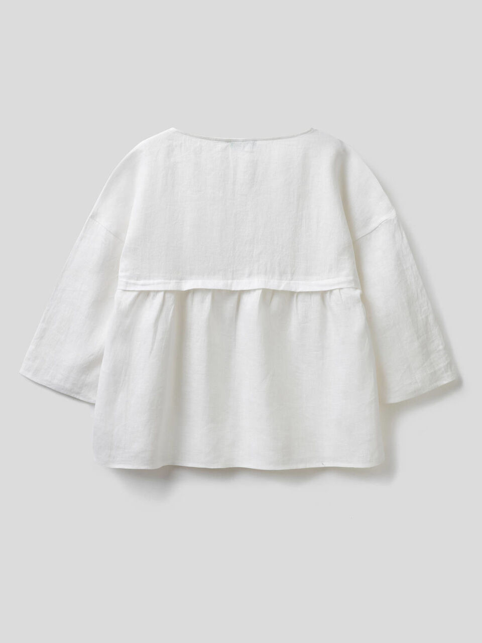 Bluse aus 100% Leinen mit Rüsche image number 2