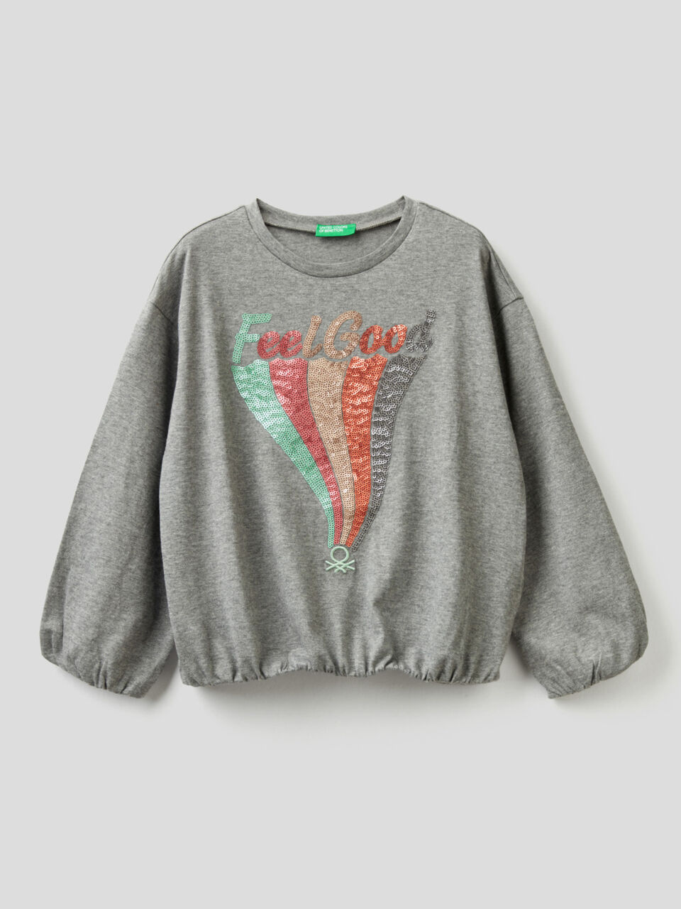 T-Shirt aus Bio-Baumwolle mit Pailletten image number 1