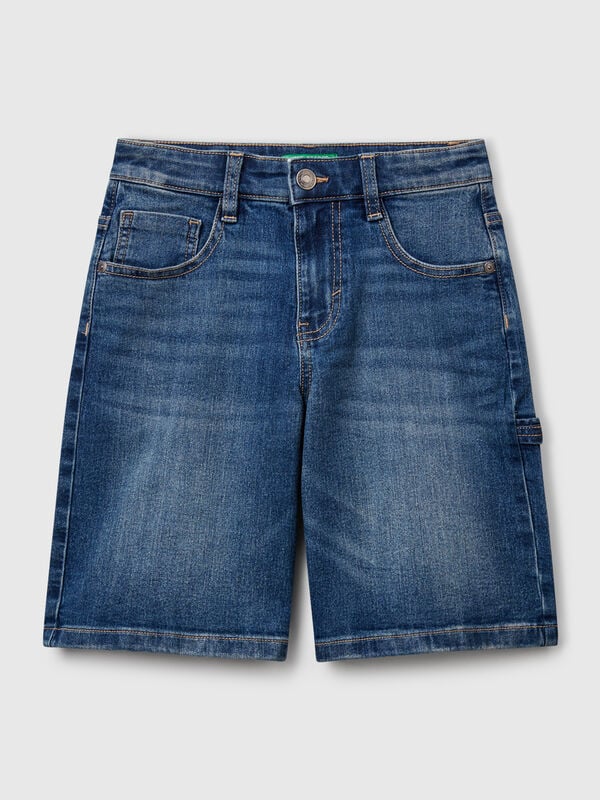 Jeans-Bermudashorts mit gerader Passform Jungen