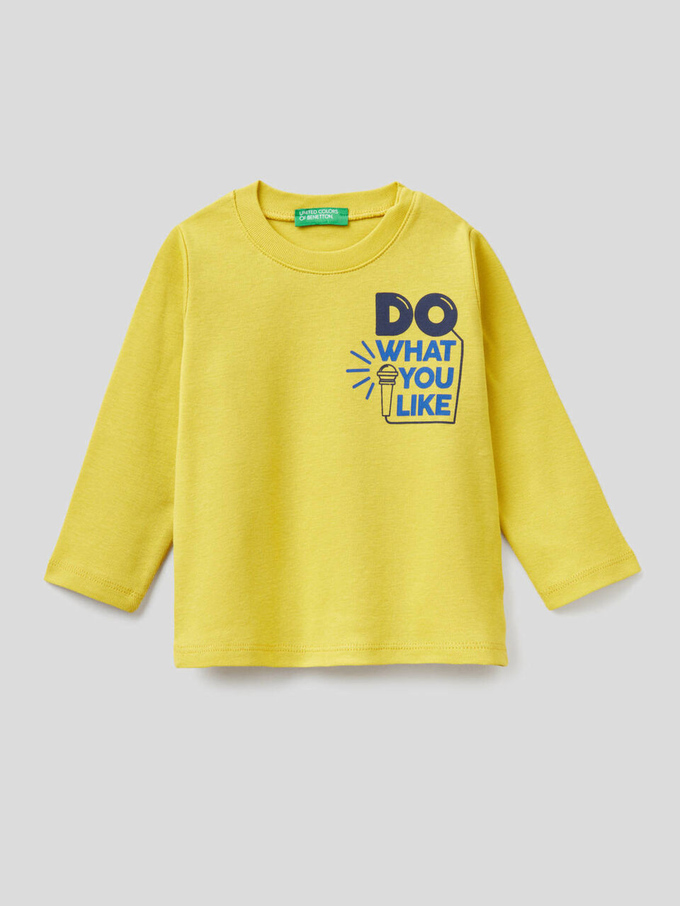 T-Shirt mit langen Ärmeln und aufgedrucktem Slogan image number 1