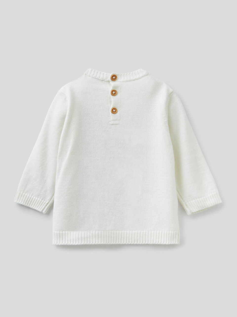 Pullover aus Trikot mit Tierstickerei image number 2