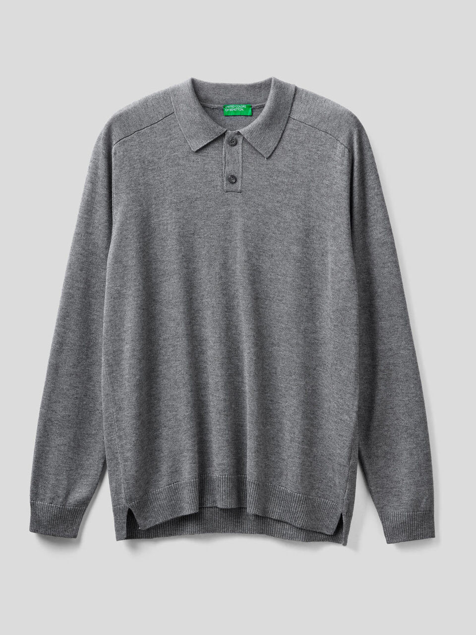 Strick-Polo mit langen Ärmeln image number 1