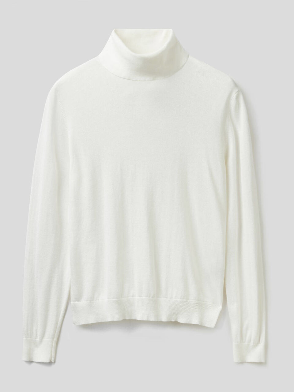 Rollkragenpullover aus Baumwolle und Modal® image number 1
