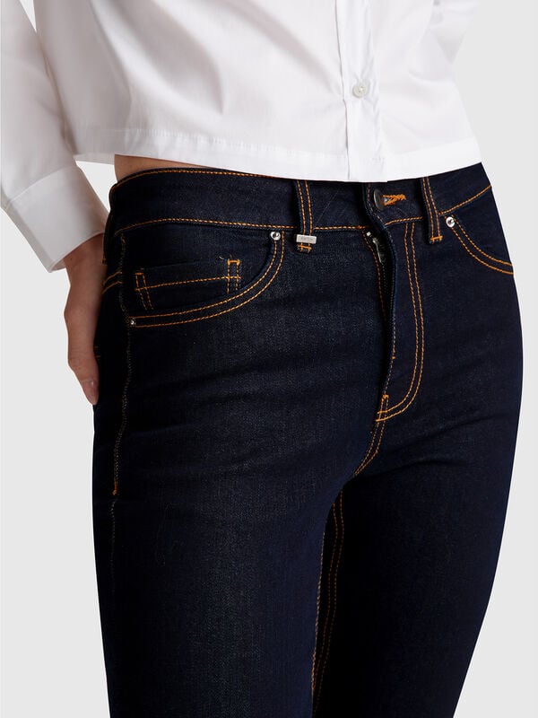 Cropped-Jeans aus Baumwolle Damen