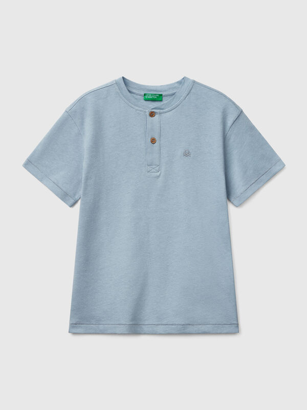 T-Shirt mit Henley-Ausschnitt Jungen