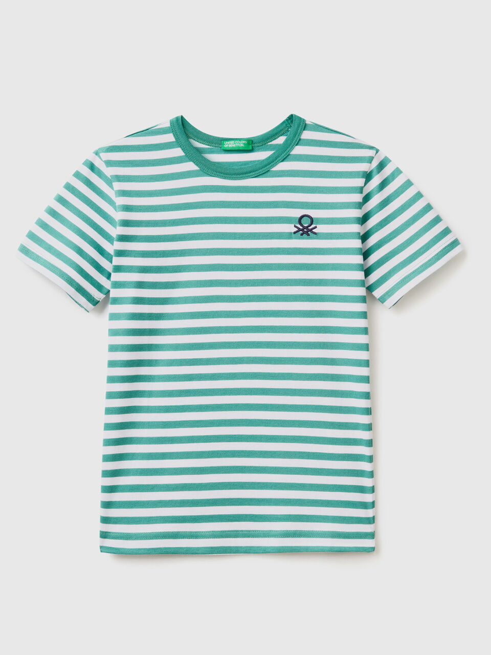 Gestreiftes Shirt in 100% Baumwolle image number 1