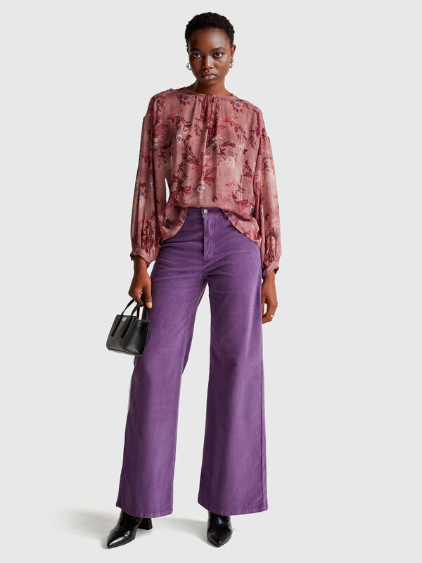 Weite Samthose Weite Samthose Damen