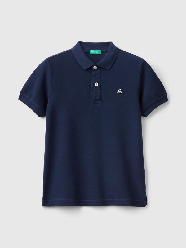Slim Fit Poloshirt aus reiner Baumwolle Jungen