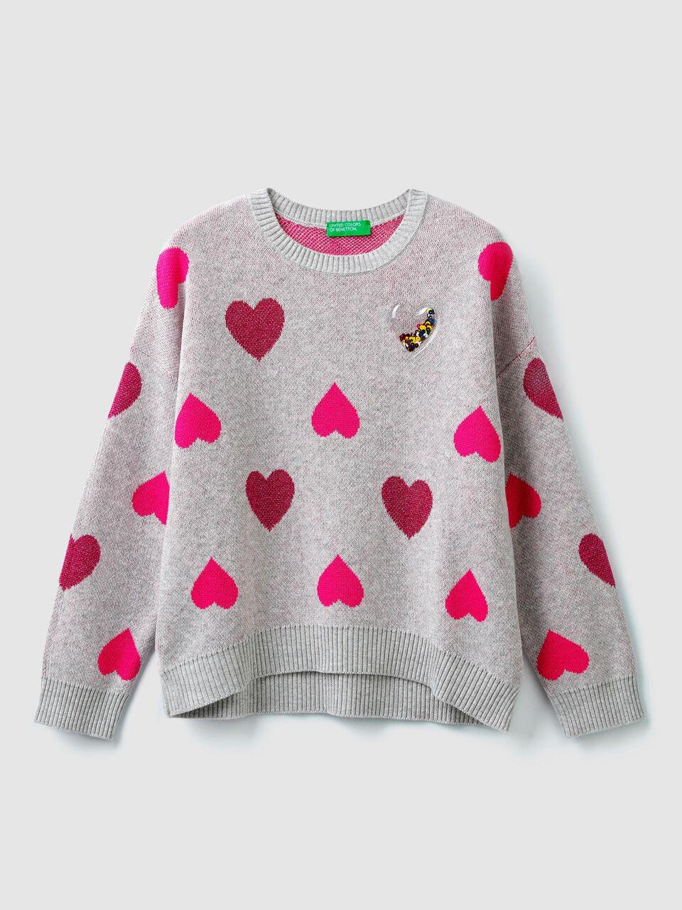 Pullover mit Intarsienarbeiten und Pailletten image number 1