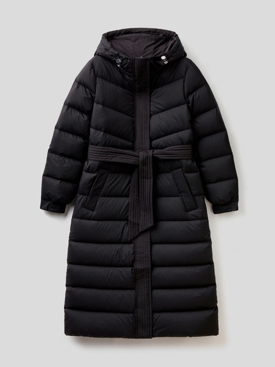 Lange Daunenjacke mit Kapuze image number 1