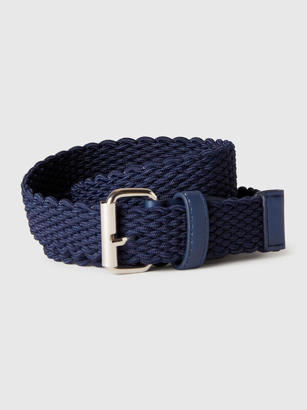 Dunkelblauer Stretchbandgürtel Herren