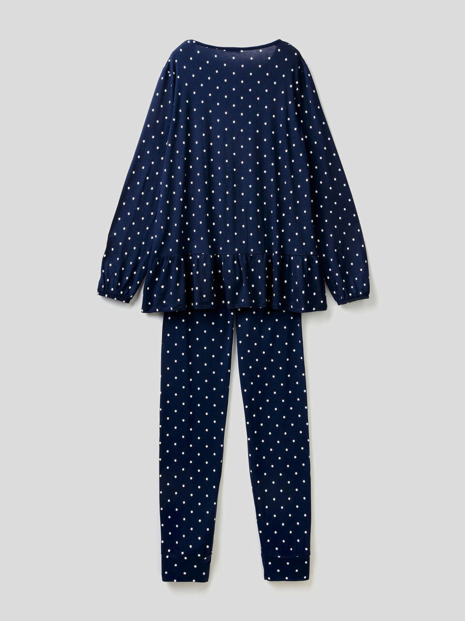 Gemusterter Pyjama aus stretchiger Viskose image number 2