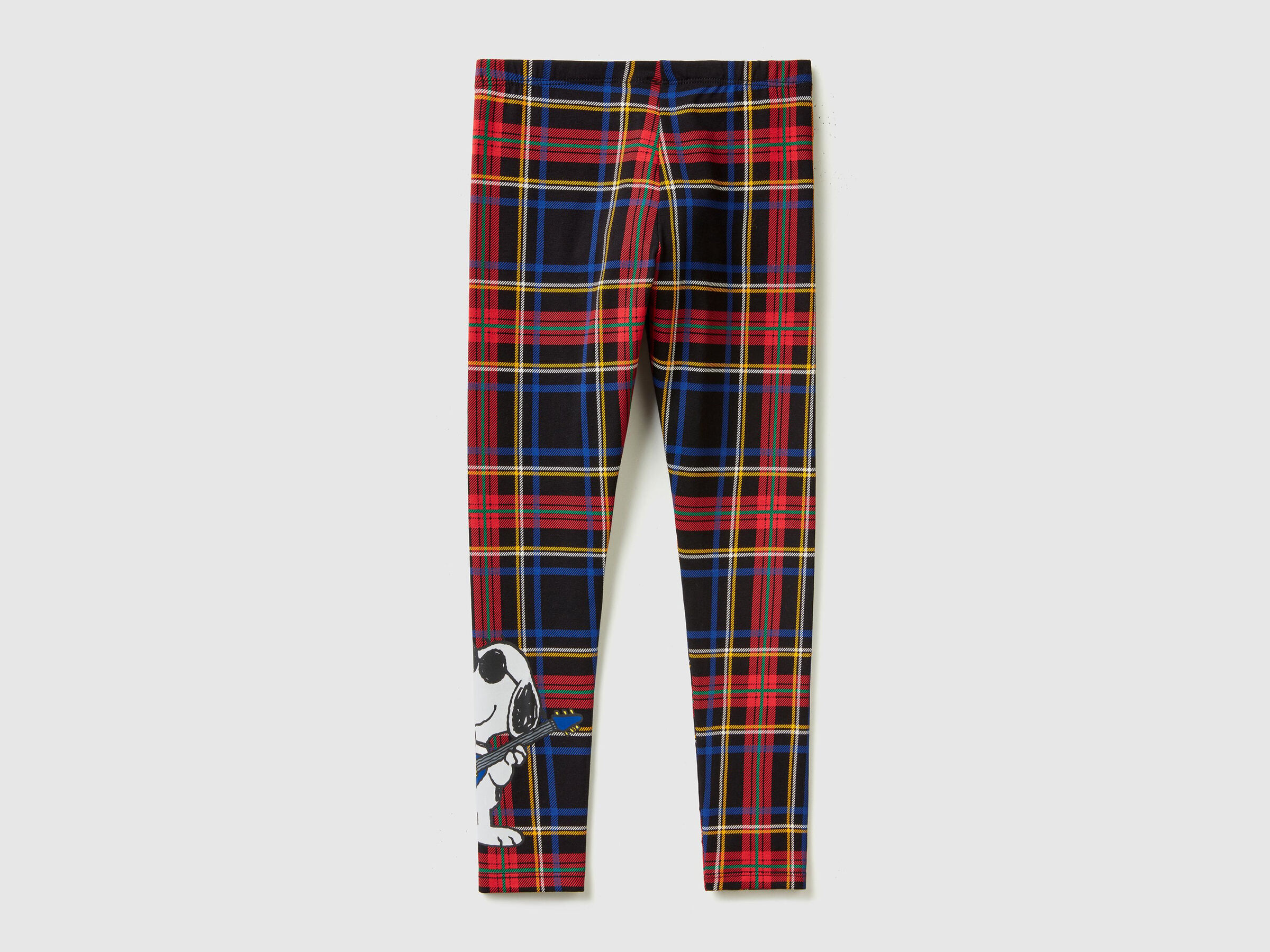 Karierte Leggings mit Print "Snoopy" image number null