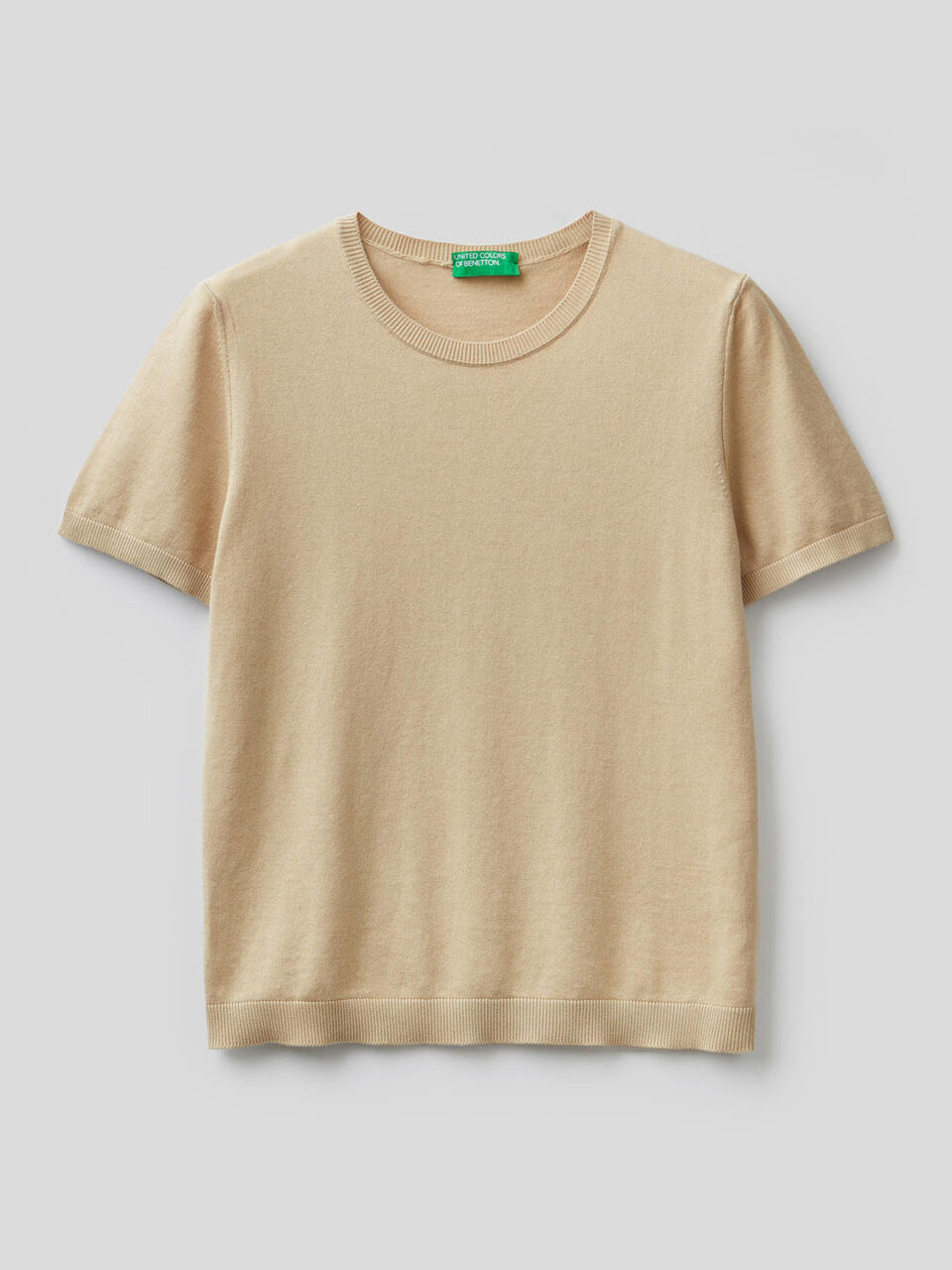 Pullover aus einer Baumwollmischung mit kurzen Ärmeln image number 1