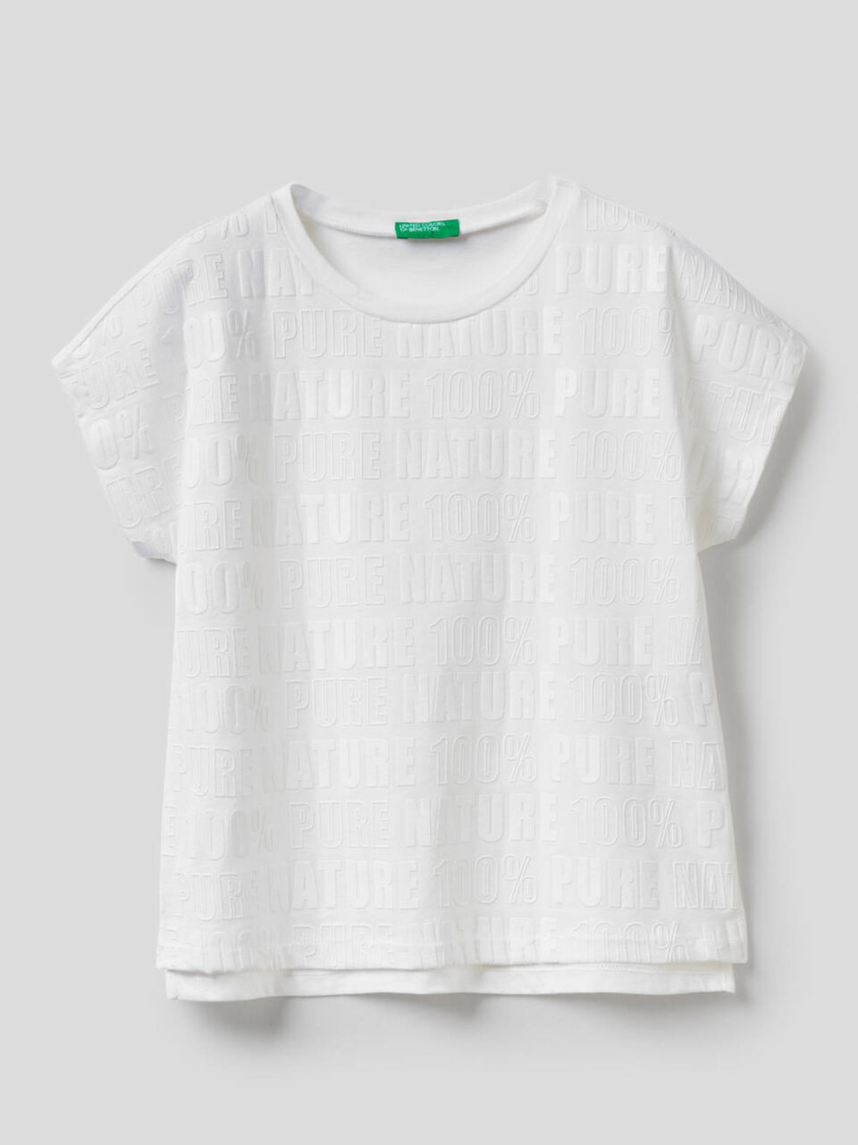 T-Shirt aus 100% Baumwolle mit Reliefprint image number 1