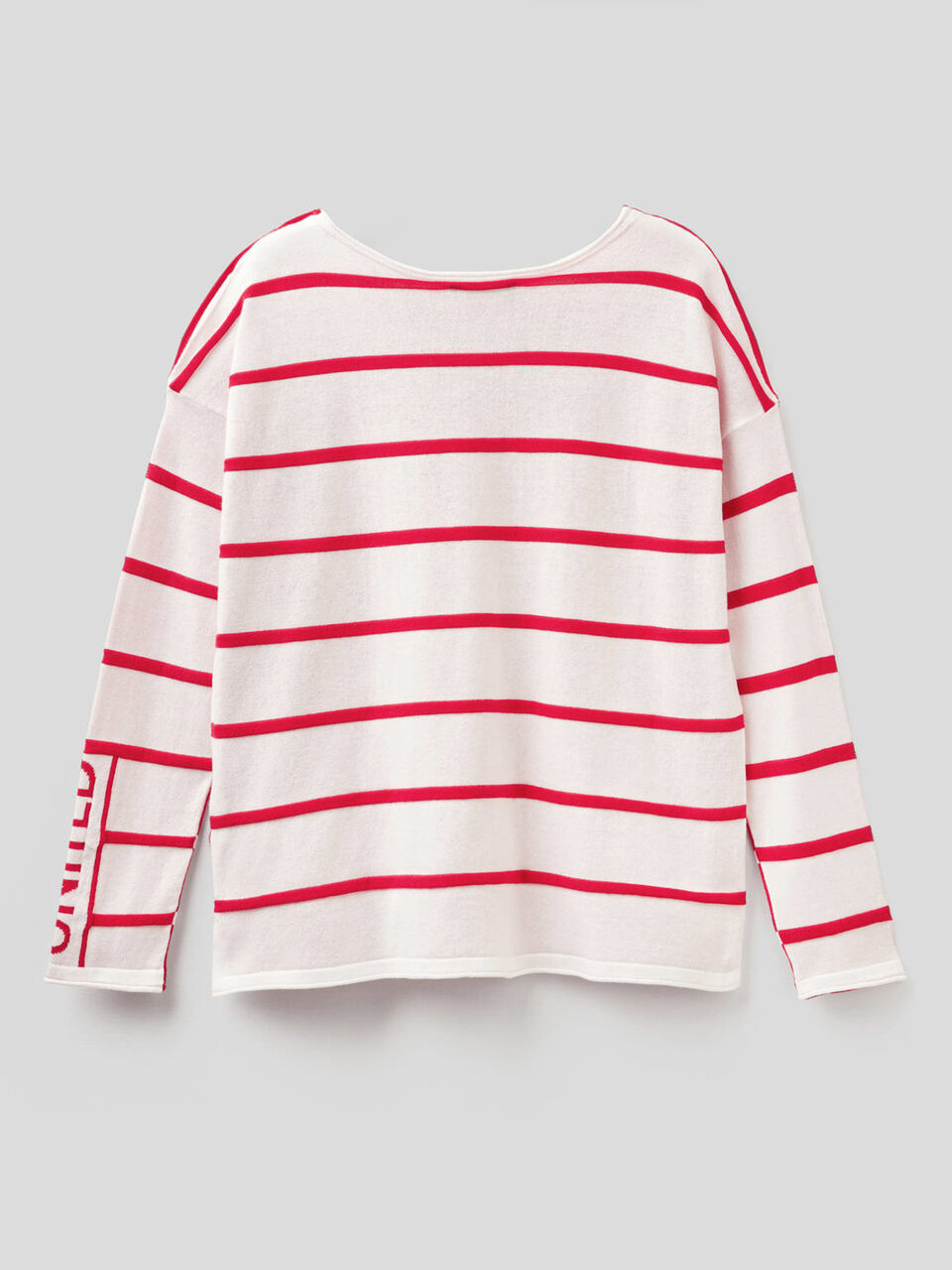 Gestreifter Pullover aus 100% Baumwolle image number 2