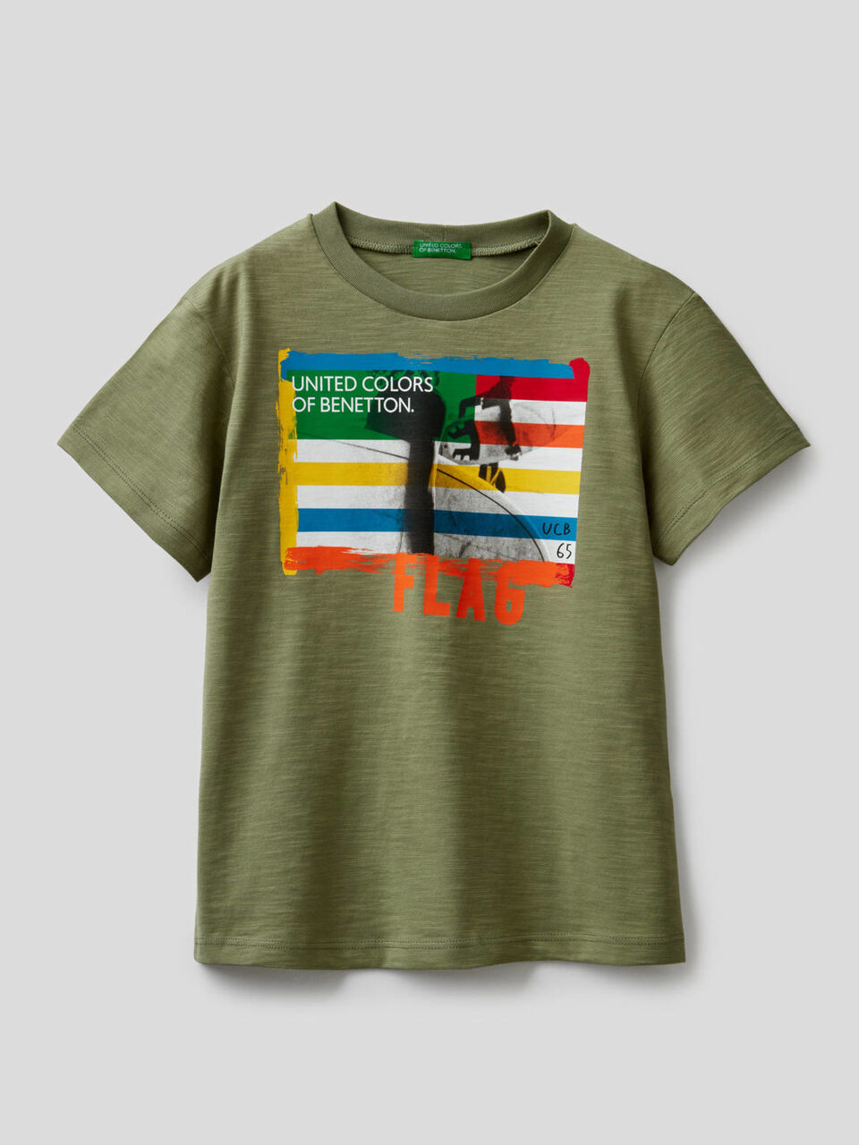 T-Shirt aus Baumwolle mit Surf-Print image number 1