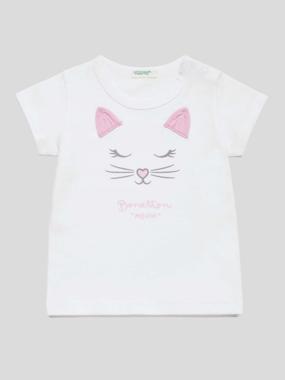 T-Shirt mit Print und Ohren image number 1