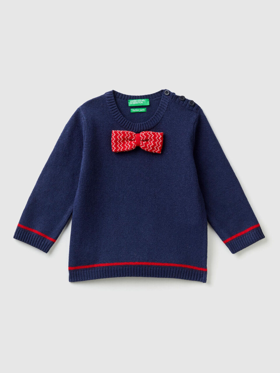Pullover mit Masche image number 1