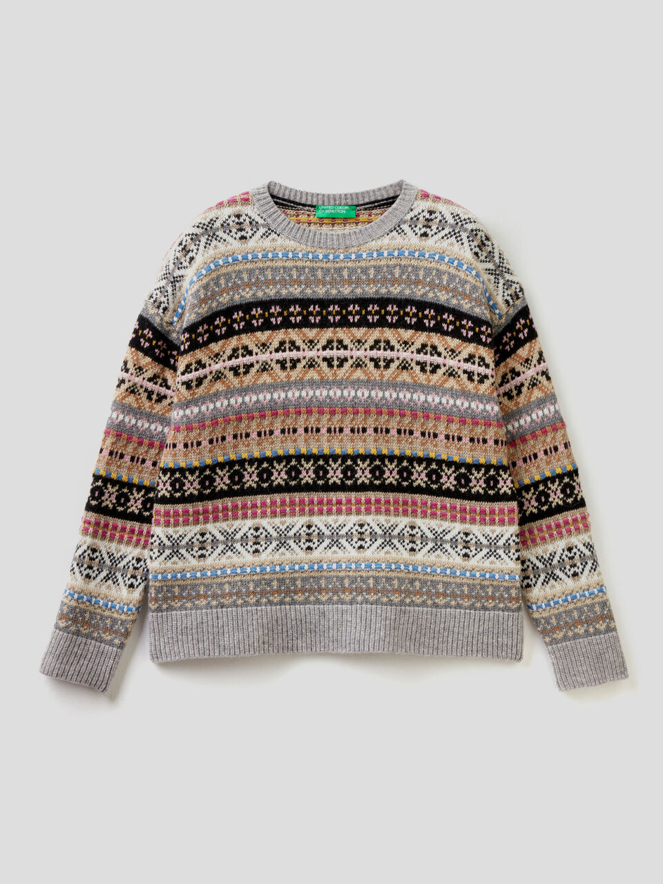 Bunter Jacquard-Pullover image number 1