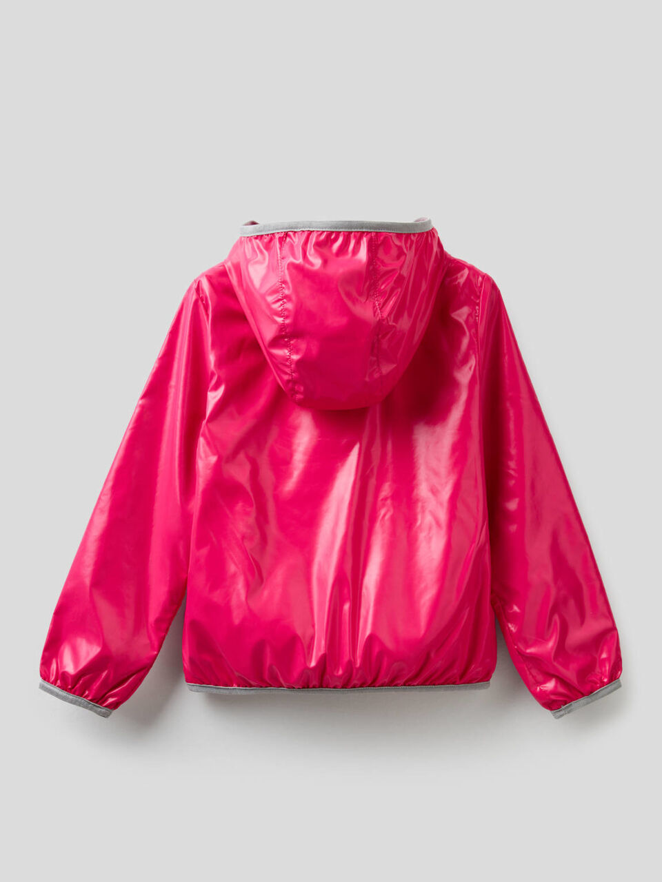 Jacke aus technischem Stoff mit Kapuze image number 2