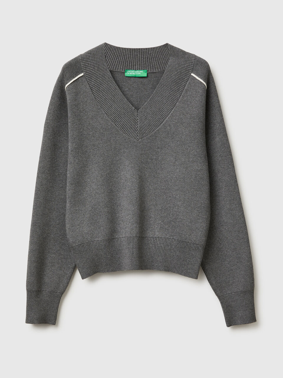 V NECK SWEATER L/S Damen image number 1