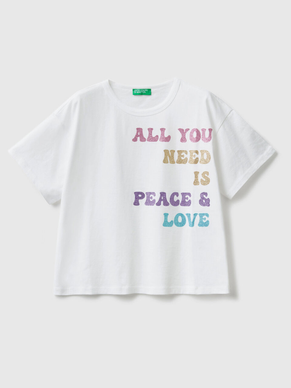 T-Shirt mit Glitterprint image number 1