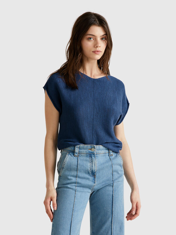 Pullover aus Baumwolle und Leinen Damen