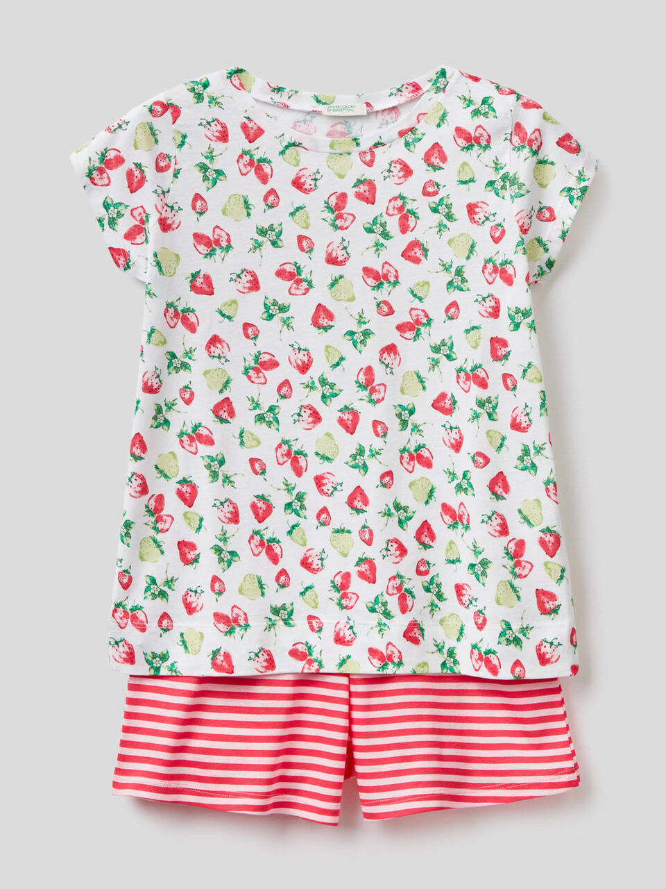 Kurzer Pyjama mit Musterprint image number 1
