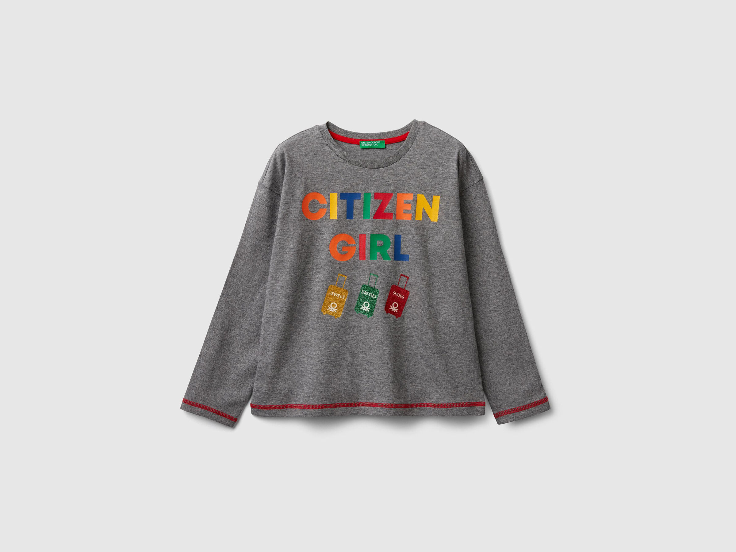 T-Shirt mit Glitterprint image number null