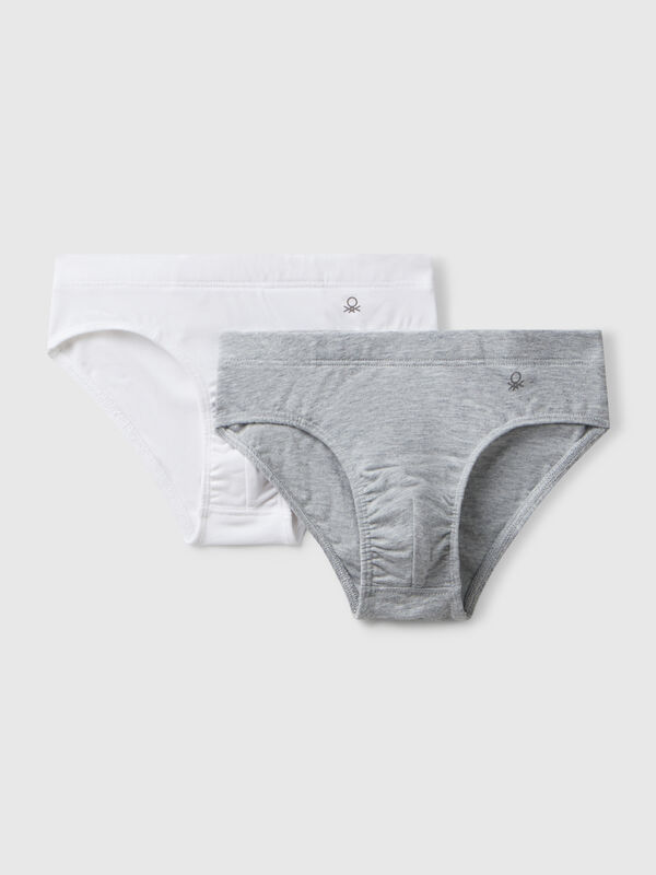 Zwei elastische Baumwollslips Jungen