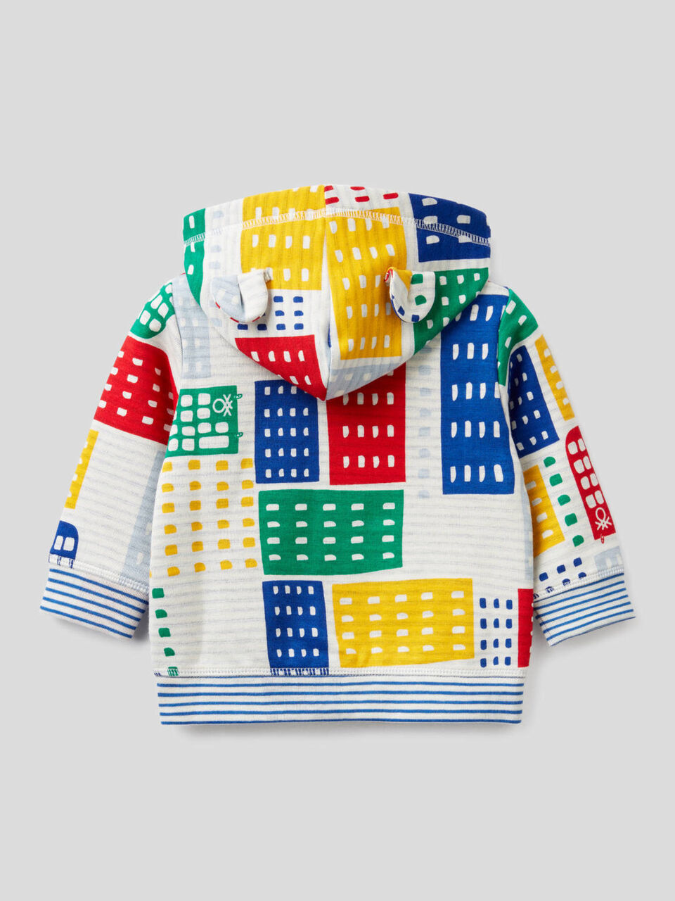 Sweatshirt aus elastischer Bio-Baumwolle mit Kapuze image number 2