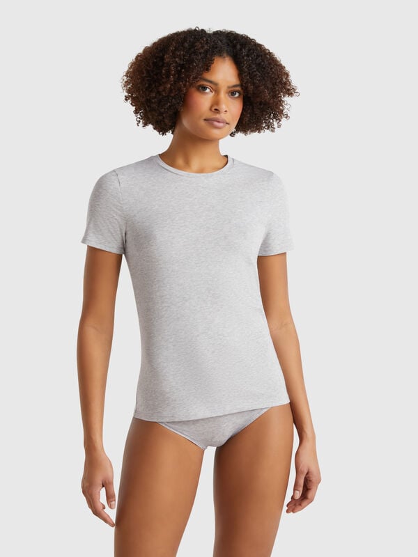 Super-Stretch-T-Shirt aus Baumwolle Damen