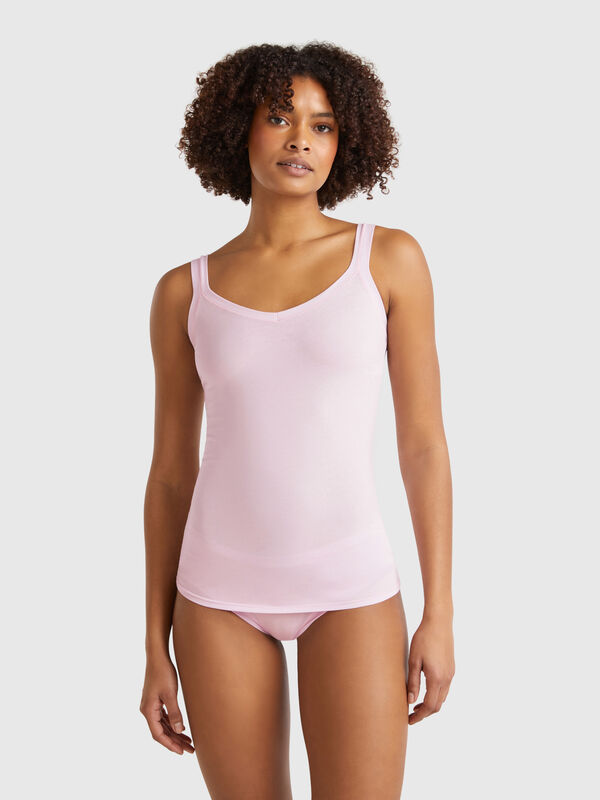 Unterwäsche-Tanktop aus superelastischer Baumwolle Damen