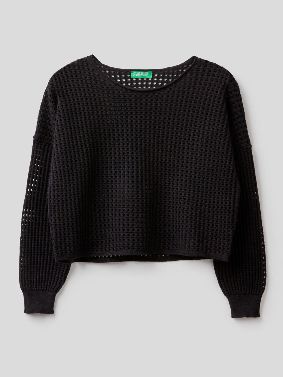 Pullover aus 100% Baumwolle mit Lochmuster image number 1